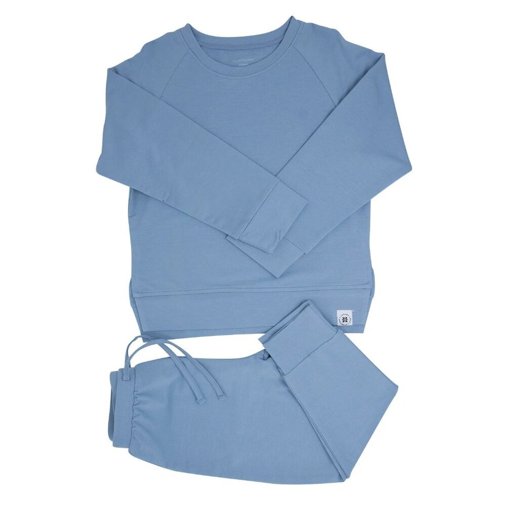 Blue Fog French Terry Jogger Set